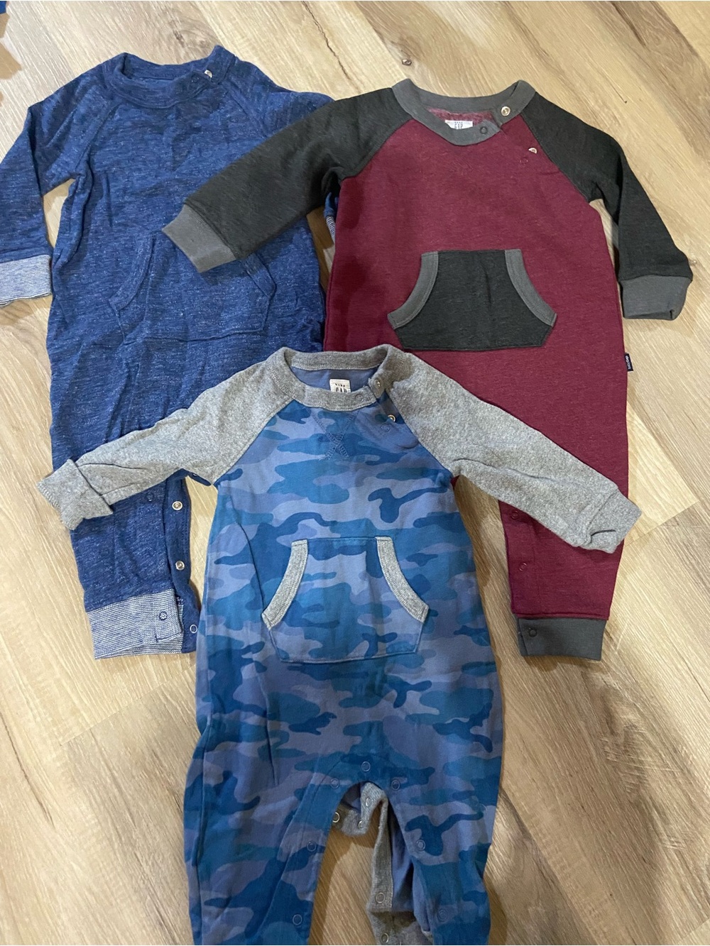 GAP Baby Sweater in Maroon with Black Trim